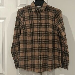 NWOT J.Crew Women’s long sleeve flannel shirt XS